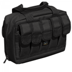 Double Pistol Case with 10 Outside Mag Pockets - Black